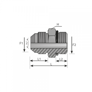 Adapter male JIC – male UNF. (AMJ..MU)